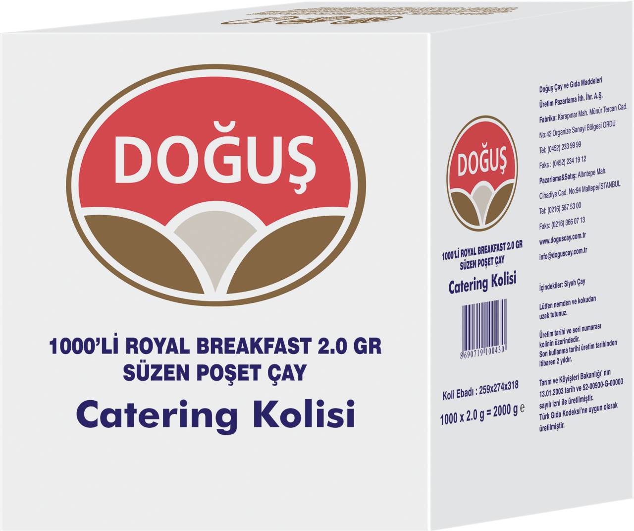 Doğuş Royal Breakfast Bardak Poşet Çay 1000x2G