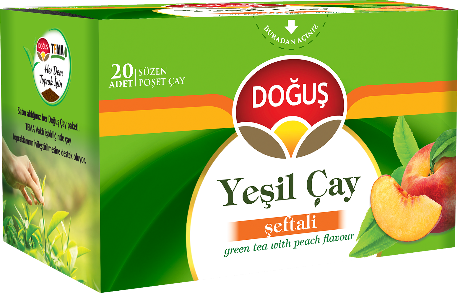 Doğuş Yeşil Çay Şeftalili 20'li