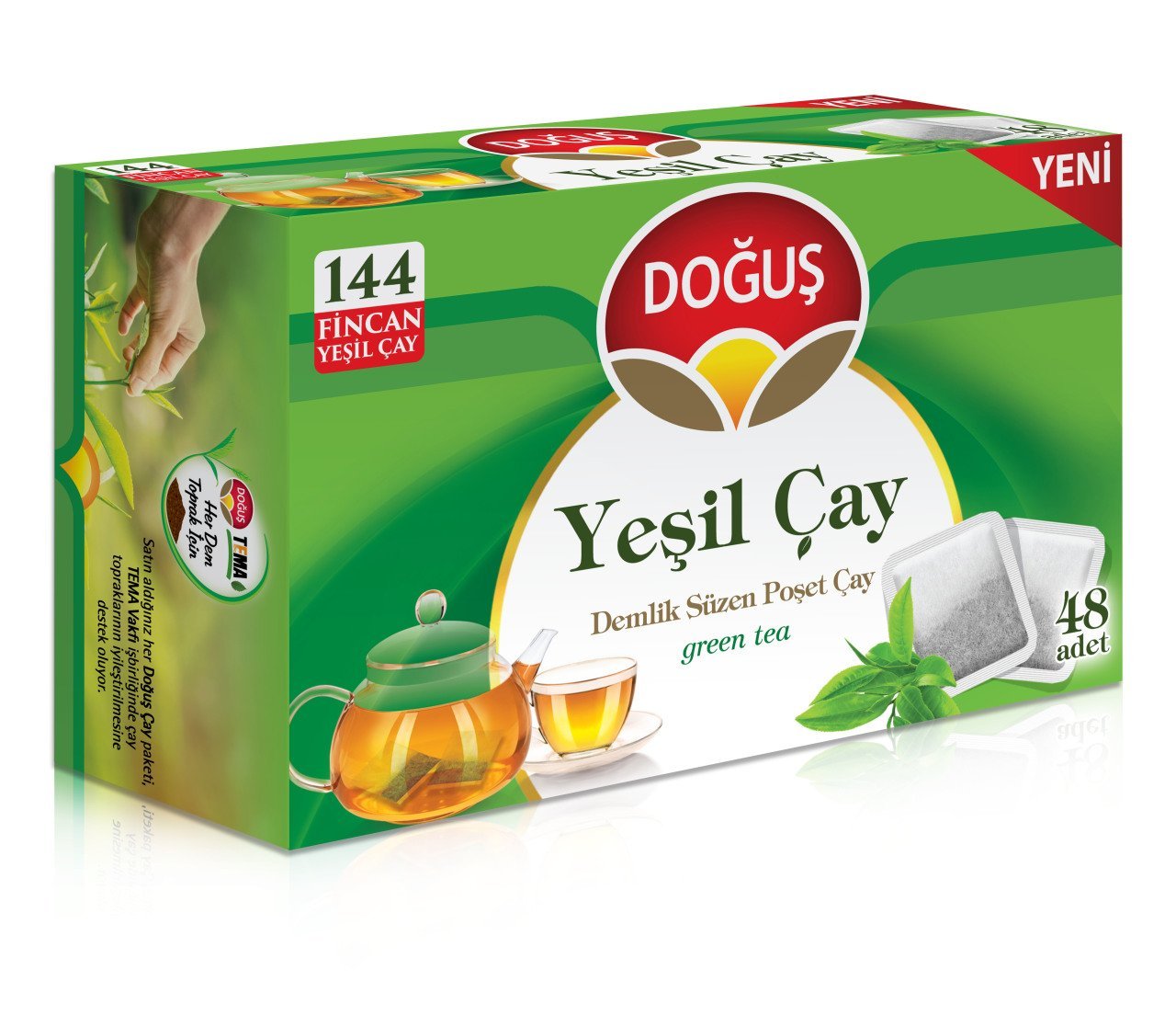 Doğuş Yeşil Çay 48li Demlik Poşet