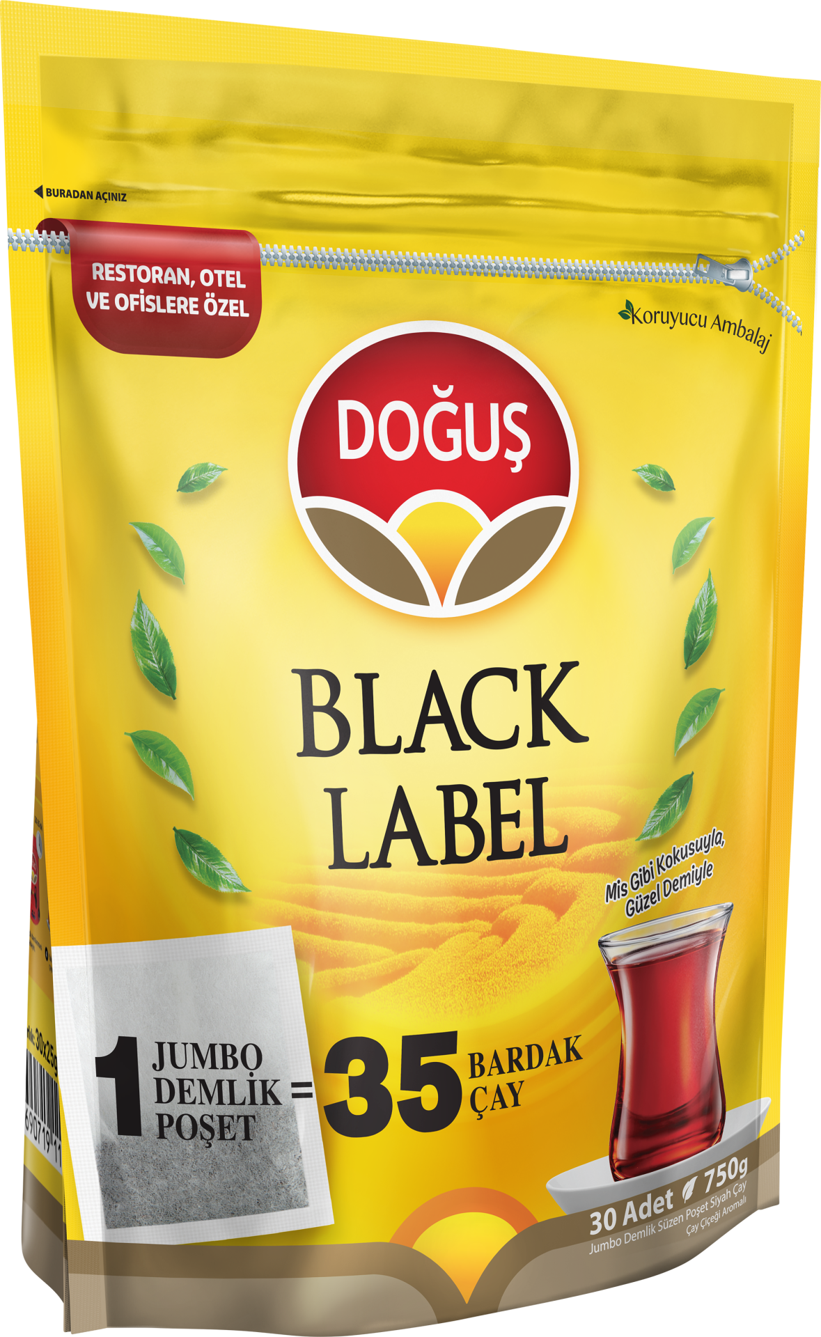 Doğuş Black Label Jumbo Demlik Poşet Çay 30x25gr