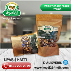 ZARLI TUZLU  İÇ KAVRULMUŞ FINDIK 250GR