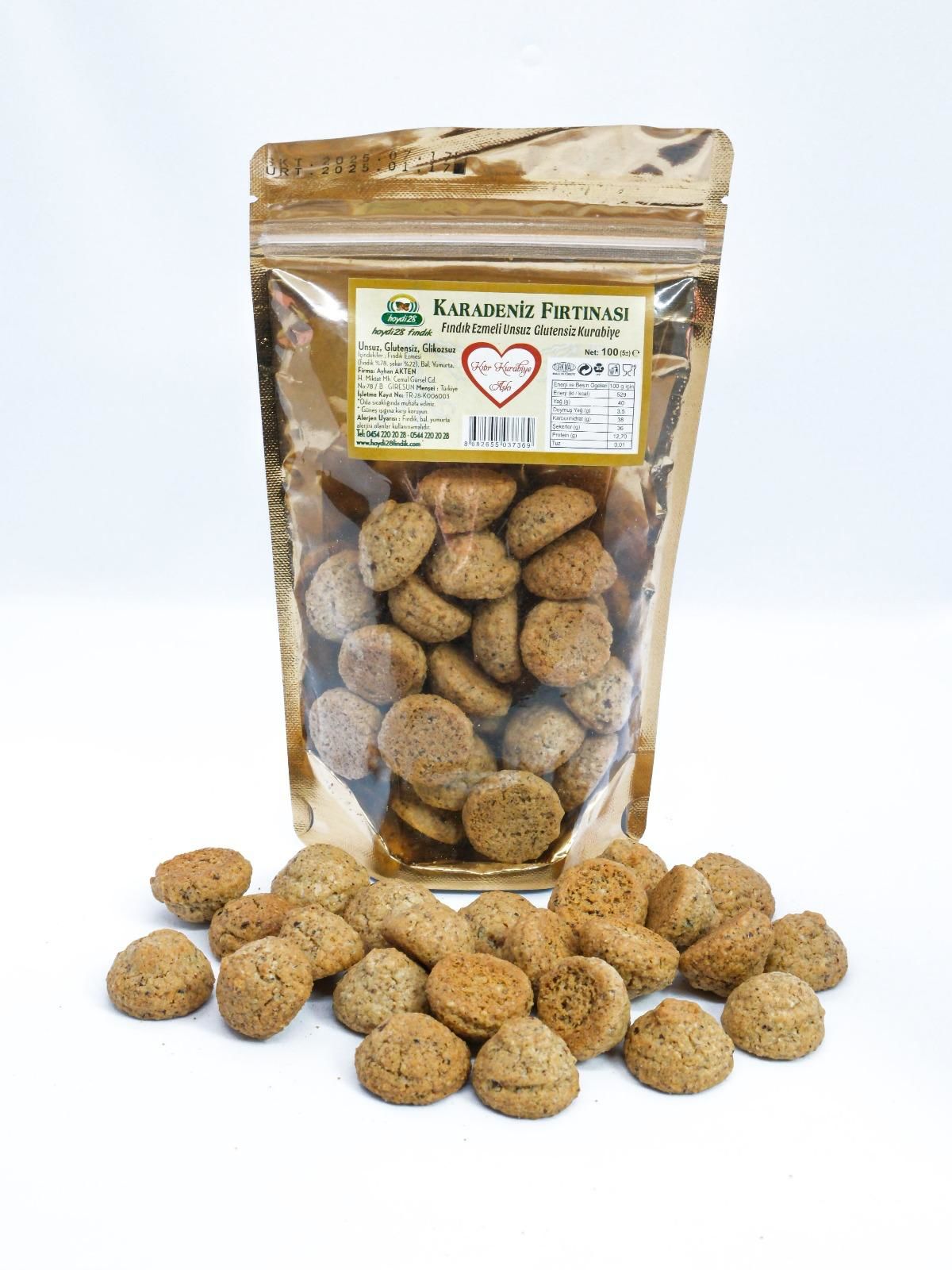FINDIK EZMELİ KURABİYE 100 GR
