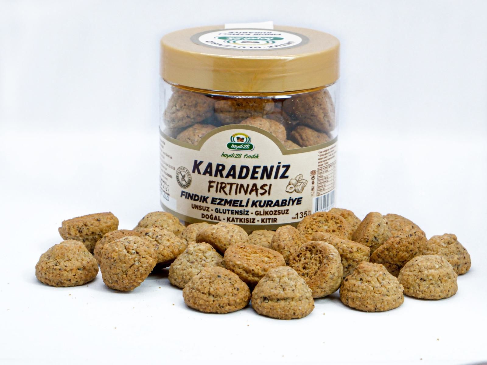 KARADENİZ FIRTINASI - FINDIK EZMELİ KURABİYE 135 GR