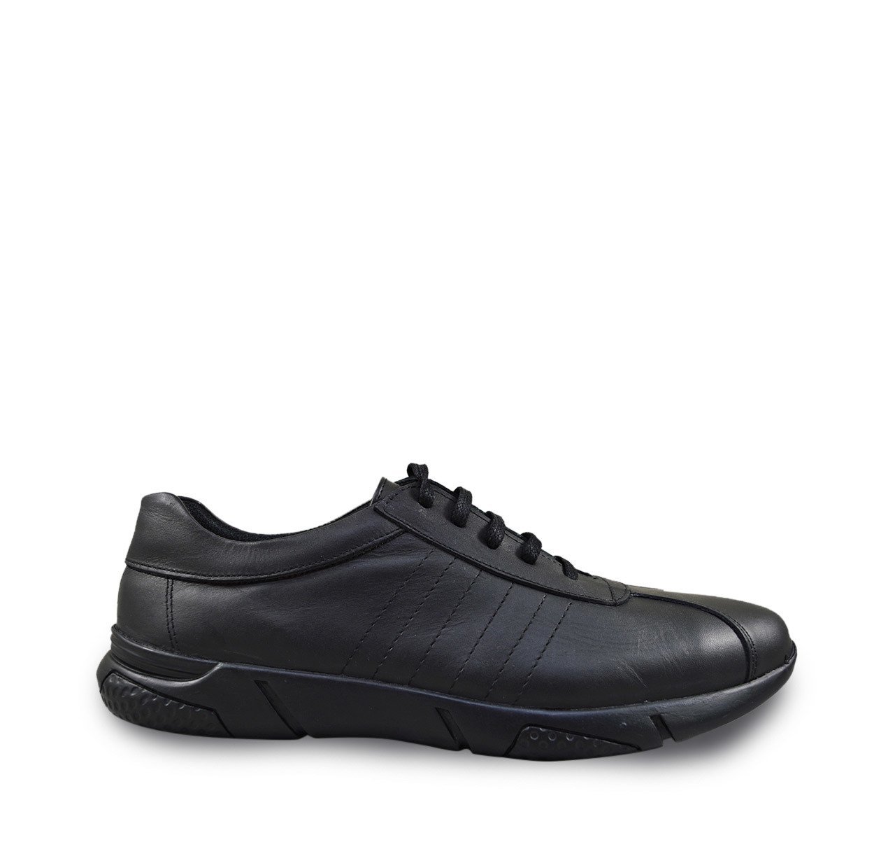 Oks 1209 Deri Siyah Unisex Sport Ayakkabı
