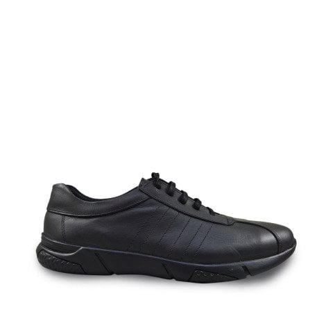 Oks 1209 Deri Siyah Unisex Sport Ayakkabı