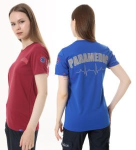 İ-SPORTİVE V Yaka Kısa Kol Paramedic Spor T-Shirt