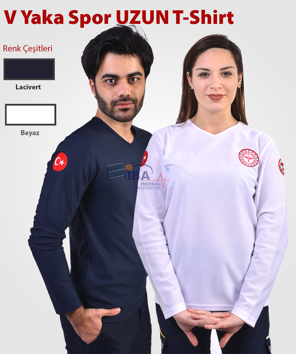 COMFORT V Yaka UZUN KOL T-Shirt