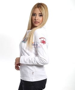Paramedik Uzun Kol T-Shirt (Beyaz)