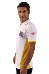 112 Kısa Kol T-Shirt (Beyaz-Sarı)