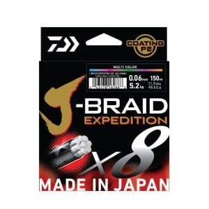 Daiwa JBraid Expedition 8 Braid 150M Smash Orange İp Misina