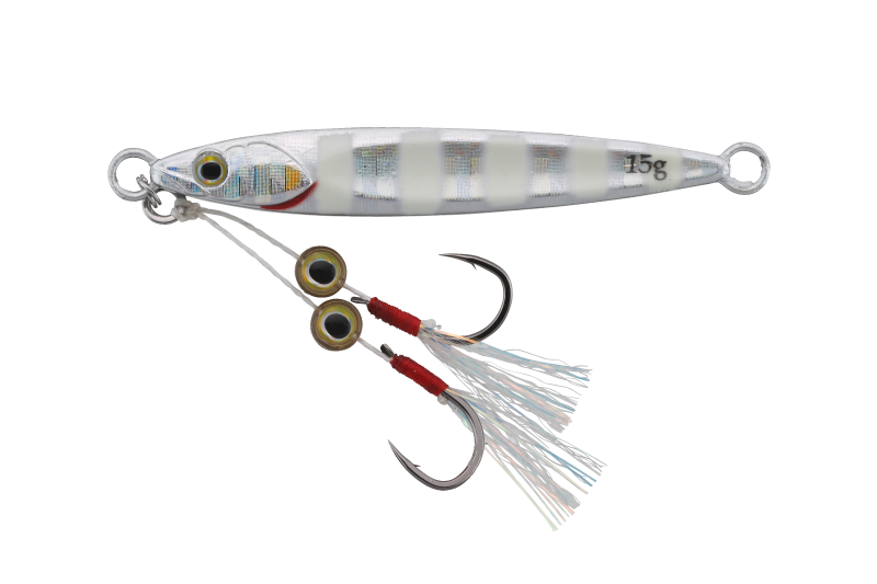 Jackall Big Backer Fit Jig 15gr Micro Jig Yemi GLOW STRIPE BORDER HL