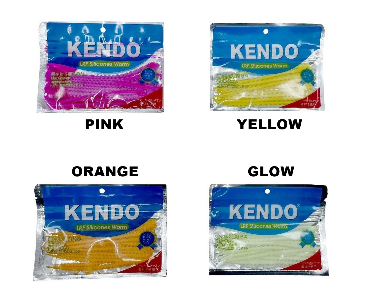 Kendo 10 cm Lrf Silicones Worm 15 Adet Silikon Yem