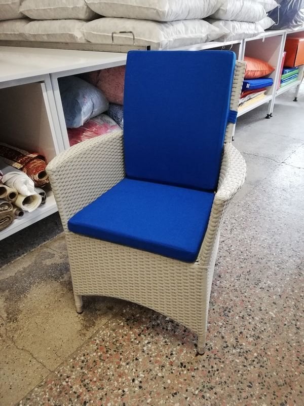 Rattan Sandalye Minderi Arkalıklı