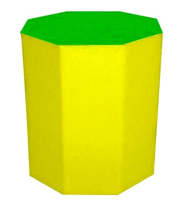 Sekizgen Minder 60x80 cm Yeşil Sarı