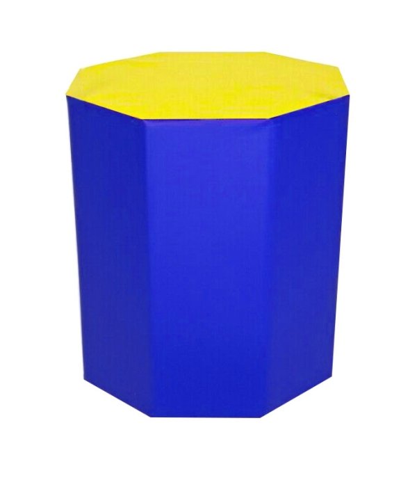 Sekizgen Minder 50x70 cm Sarı Mavi