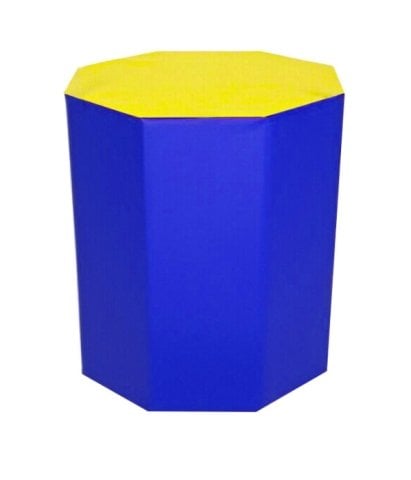 Sekizgen Minder 50x70 cm Sarı Mavi
