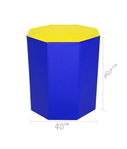 Sekizgen Minder 40x60 cm Sarı Mavi
