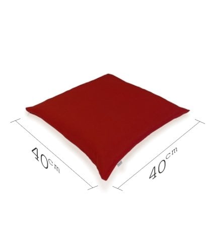Yer Minderi 40x40 Bordo