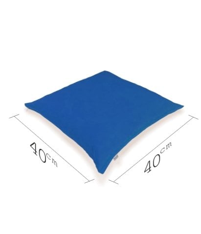 Yer Minderi 40x40 Saks Mavi