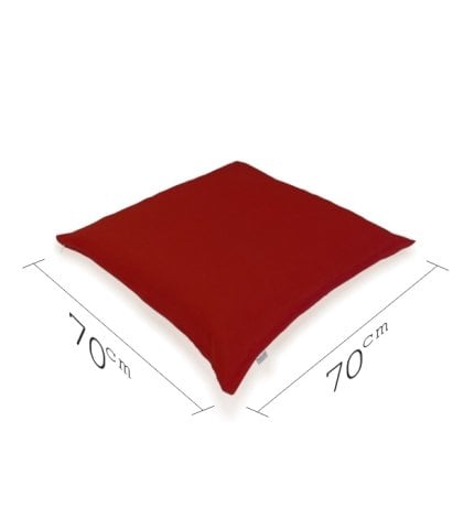 Yer Minderi 70x70 Bordo