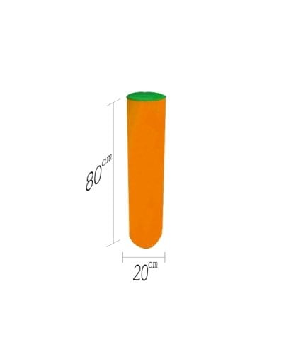 Silindir Spor Minderi 20x80 cm Yeşil Turuncu