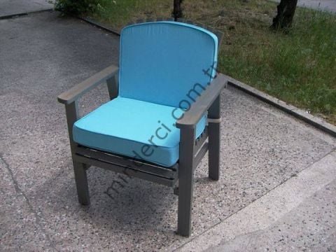 Ahşap Sandalye Arkalıklı Minderi Fitilli