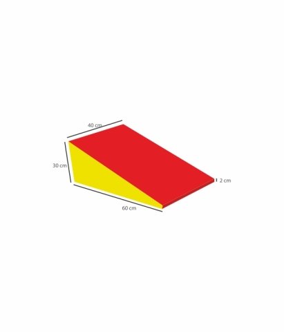 Üçgen Minder 30x40x60 cm Sarı Kırmızı