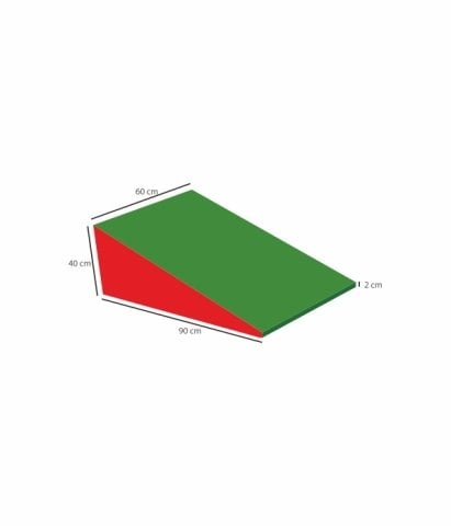 Üçgen Minder 40x60x90 cm Kırmızı Yeşil