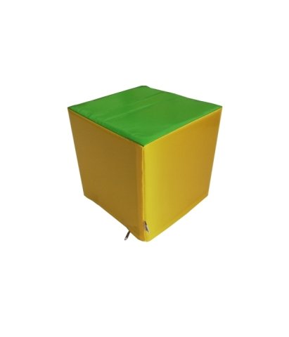 Küp Minder 40x40 cm Yeşil Sarı
