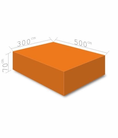 Atlama Puf  Minderi 300x500x70 cm Turuncu