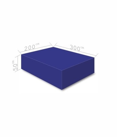 Atlama Puf  Minderi 200x300x50 cm Mavi