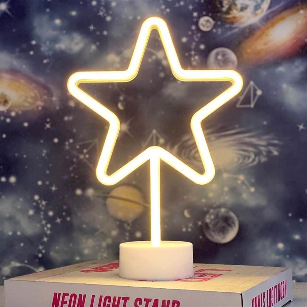 NEON LİGHT STAND LAMBA YILDIZ