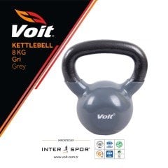 Voit Vinyl Kettlebell 8 Kg Gri