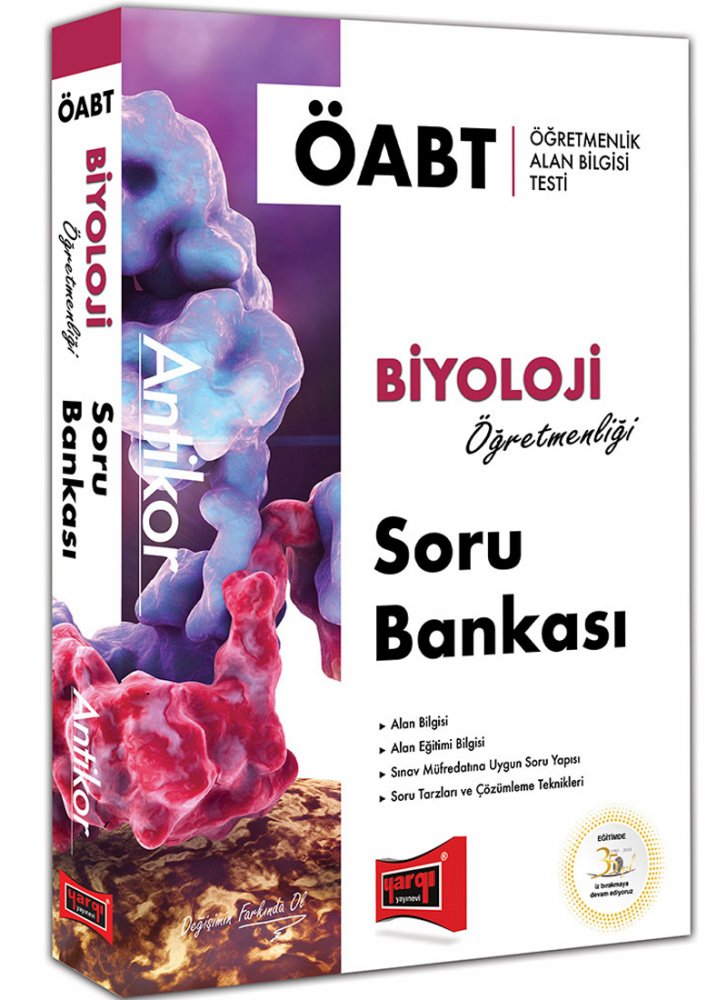 Yargı 2019 ÖABT ANTİKOR Biyoloji Öğretmenliği Soru Bankası Yargı Yayınları