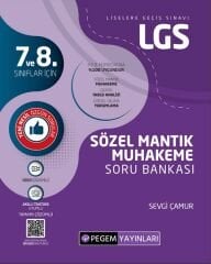 Pegem 7. ve 8. Sınıf LGS Sözel Mantık Muhakeme Soru Bankası Pegem Akademi Yayınları