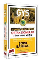 Yargı GYS İstanbul Üniversitesi Tüm Ünvanlar İçin Ortak Konular Soru Bankası Görevde Yükselme Yargı Yayınları