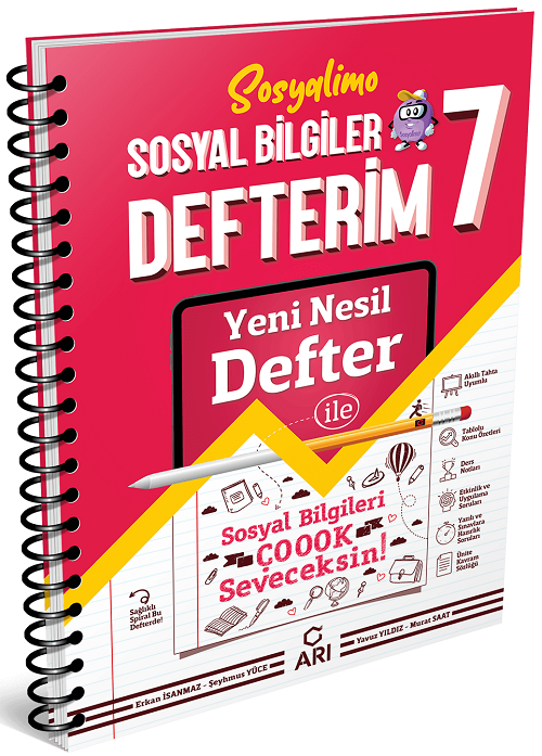 Arı Yayınları 7. Sınıf Sosyal Bilgiler Defterim Sosyalimo Arı Yayınları