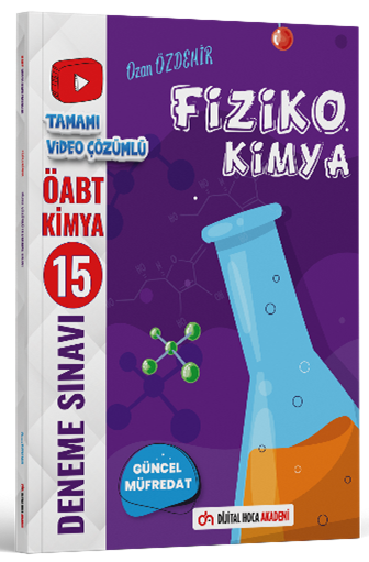 Dijital Hoca ÖABT Kimya Öğretmenliği Fiziko Kimya 15 Deneme Video Çözümlü Dijital Hoca Akademi