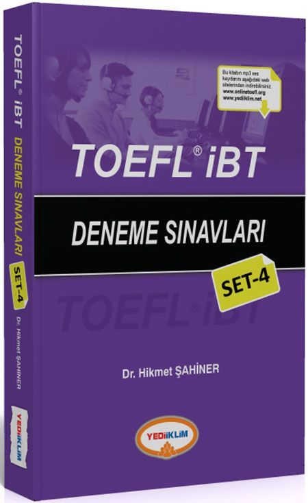 Yediiklim TOEFL İBT Deneme Sınavları Set 4 Yediiklim Yayınları