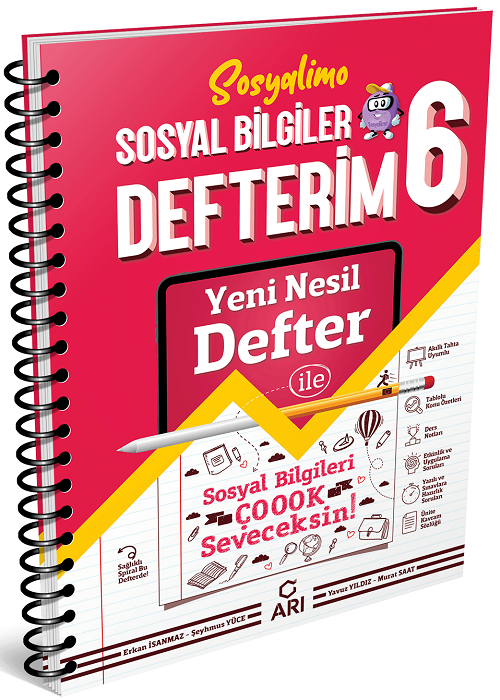 Arı Yayınları 6. Sınıf Sosyal Bilgiler Defterim Sosyalimo Arı Yayınları