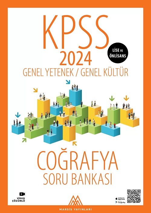 Marsis 2024 KPSS Lise Ön Lisans Coğrafya Soru Bankası Video Çözümlü Marsis Yayınları