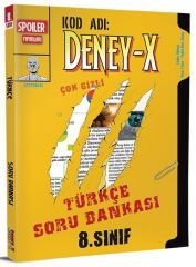 Spoiler 8. Sınıf Türkçe Deney X Soru Bankası Spoiler Yayınları