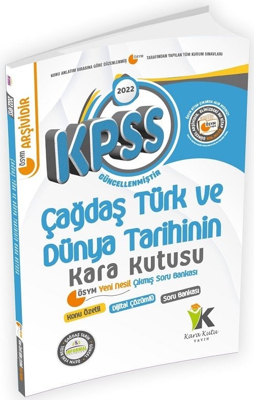 SÜPER FİYAT İnformal 2022 KPSS Çağdaş Türk ve Dünya Tarihinin Kara Kutusu Çıkmış Sorular Soru Bankası İnformal Yayınları