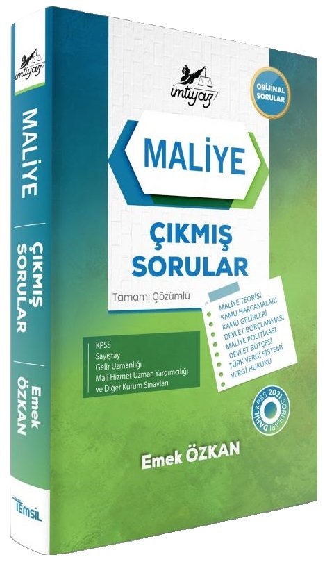 Temsil İMTİYAZ Maliye Çıkmış Sorular Çözümlü - Emek Özkan Temsil Yayınları
