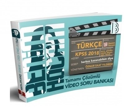 Benim Hocam 2018 KPSS Türkçe Video Soru Bankası Çözümlü Öznur Saat Yıldırım Benim Hocam Yayınları