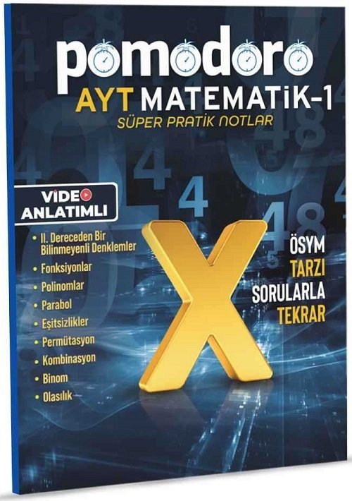 Pomodoro YKS AYT Matematik-1 Süper Pratik Notlar Pomodoro Yayınları