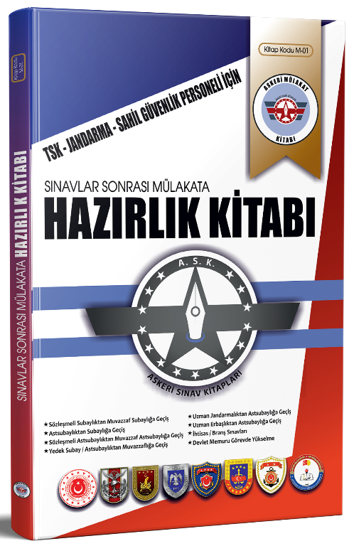 Askeri Sınav TSK, Jandarma ve Sahil Güvenlik Personeli İçin Sınavlar Sonrası Mülakata Hazırlık Kitabı M-01 Askeri Sınav Kitapları
