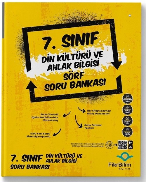 FikriBilim 7. Sınıf Din Kültürü ve Ahlak Bilgisi Sörf Soru Bankası FikriBilim Yayınları