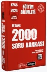 Pegem 2024 KPSS Eğitim Bilimleri EFSANE 2000 Soru Bankası Çözümlü Pegem Akademi Yayınları