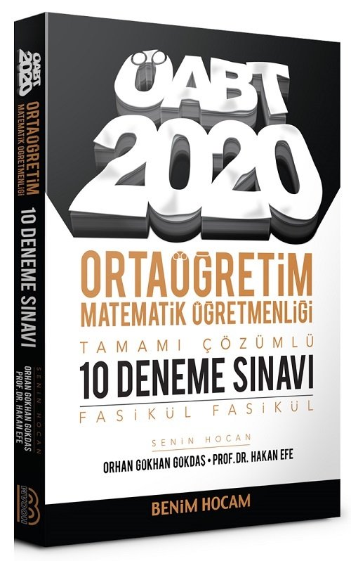 Benim Hocam 2020 ÖABT Lise Ortaöğretim Matematik 10 Deneme Çözümlü Benim Hocam Yayınları